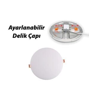Cata 10W Ayarlanabilir Slim Led Armatür CT5660 - 3200K Sarı Işık