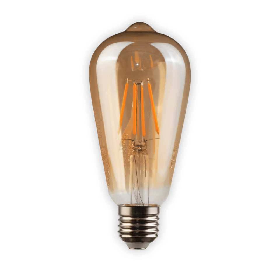 NOAS LED ampul yl92-0020 6w rustik dekoratif sarı ışık modeli