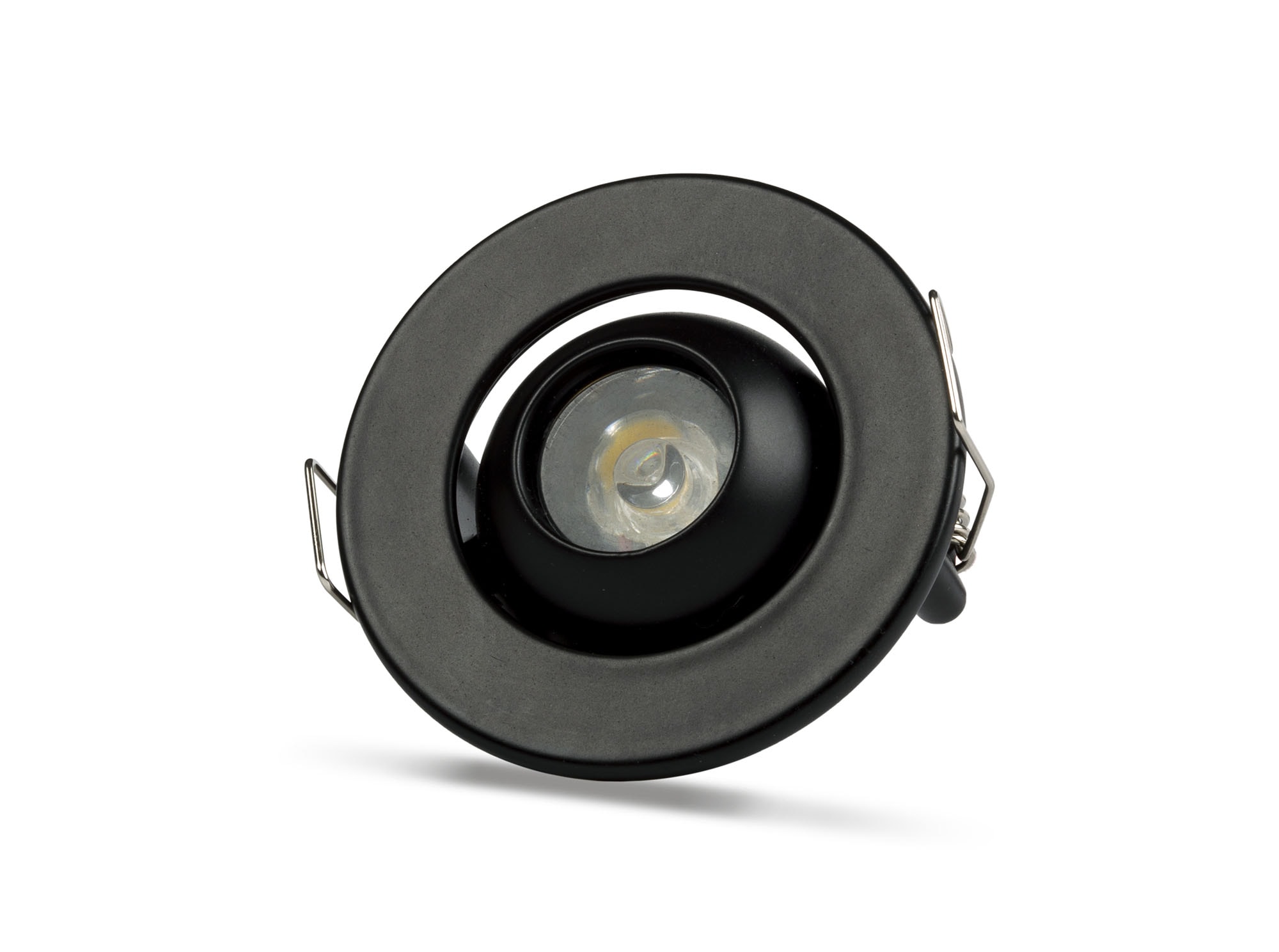 NOAS 1W Sıva Altı LED Spot Manda Gözü Hareketli (Siyah) Beyaz Işık - görsel 1