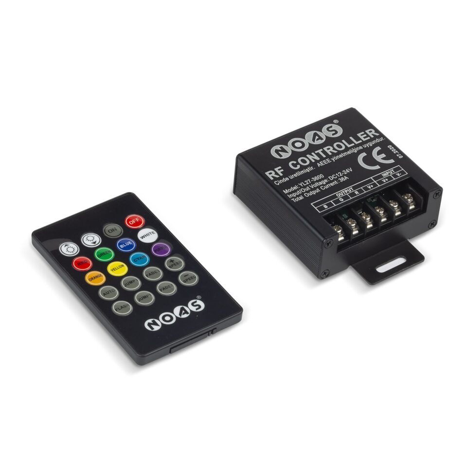 NOAS rf rgb kumanda YL27-3600 12-24V LED kontrol cihazı