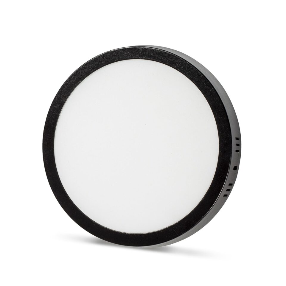 NOAS 18w LED panel 3200k siyah kasa yuvarlak slim model