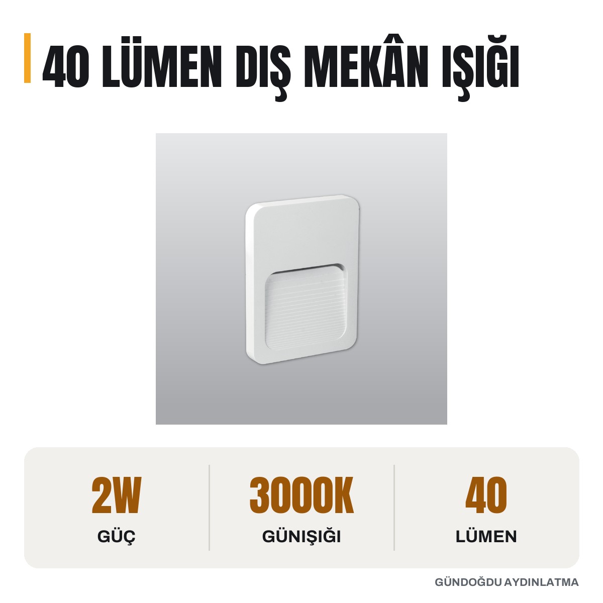 ACK Likia LED Duvar Apliği - AH07-01401-V - öne çıkan özellikler