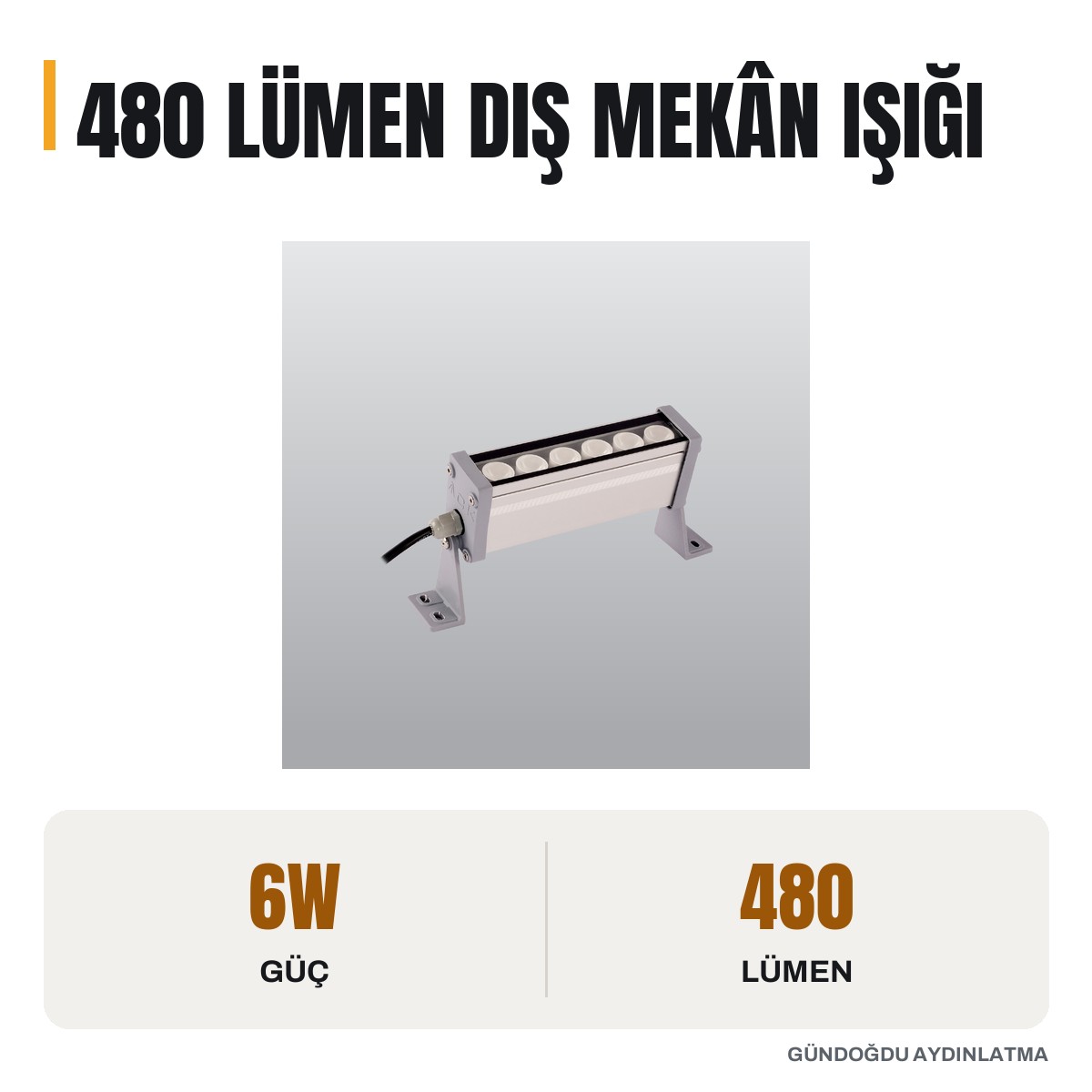 ACK 6W LED Wallwasher Yeşil - AT20-00653 - öne çıkan özellikler