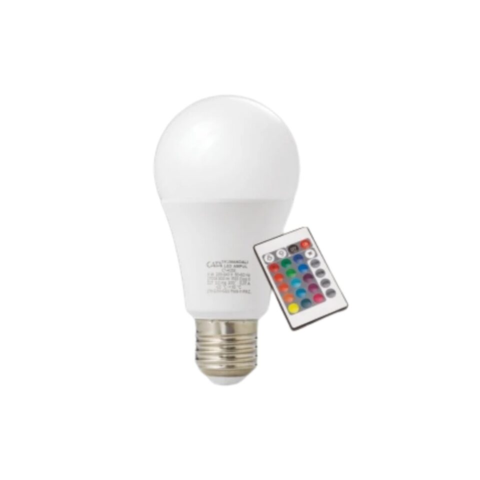 CATA LED Ampul 9W RGB Kumandalı E27 Duy - CT-4058 - ürün görseli
