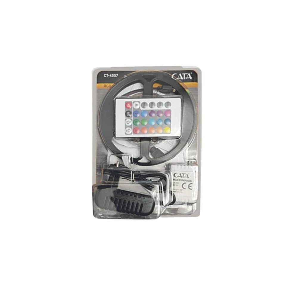 CATA RGB Şerit LED Set 5 Mt RGB LED 3 Renk+Trafo+ Kumanda - CT-4557 - ürün görseli