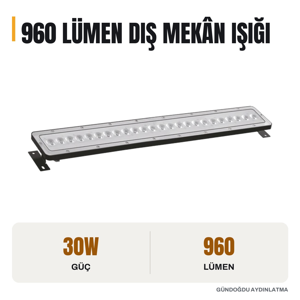 CATA Wallwasher 30W Duvar Aydınlatma 60cm Amber Işık - CT-4796A - öne çıkan özellikler