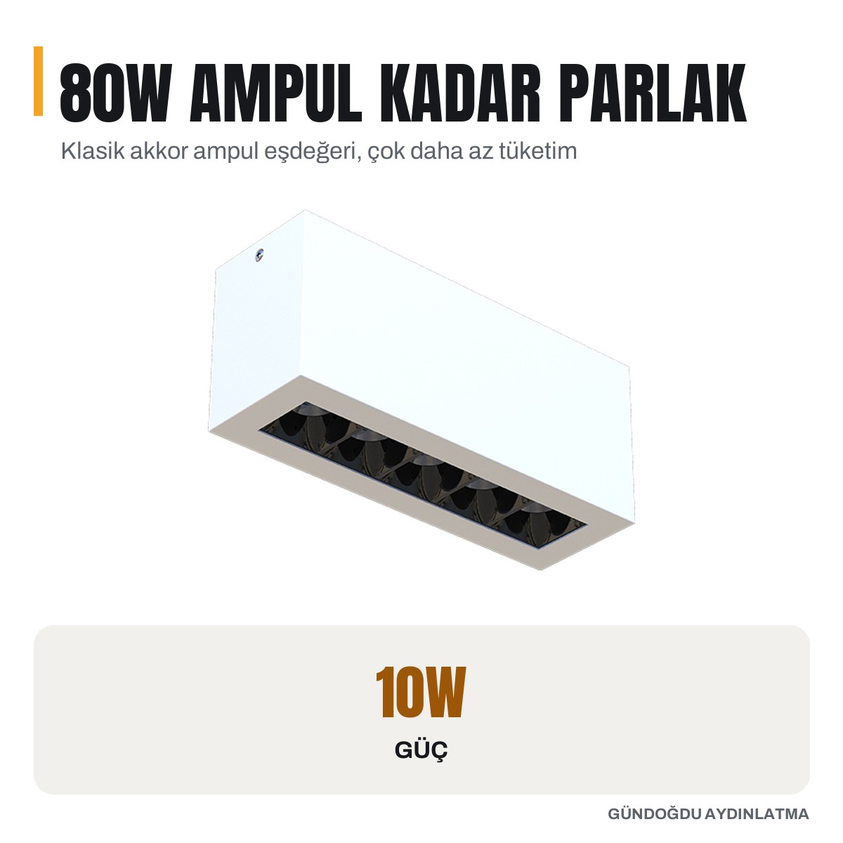 GOYA 10W Dimlenebilir Mercekli Spot Aydınlatma Armatür - GY-1865 - öne çıkan özellikler