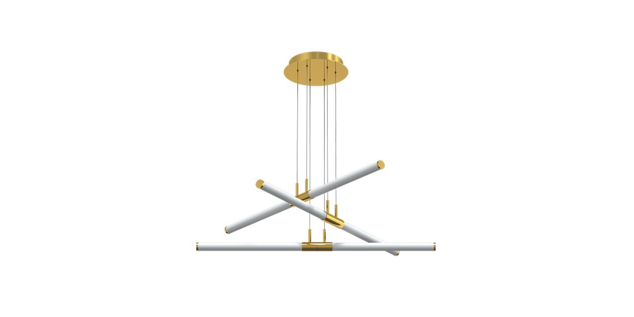 GOYA 48W Samsung Ledli Dekoratif Sarkıt Gold Kasa Linear Aydınlatma 90CM - GY-8218-90-G - ürün görseli