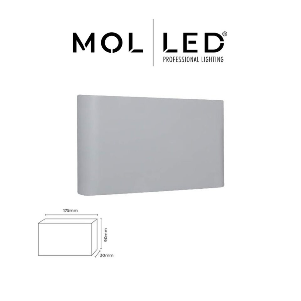 MOLLED Vistalux Serisi 10W Siyah / Beyaz Dekoratif LED Aplik 3000K - MOL8007 - ürün görseli
