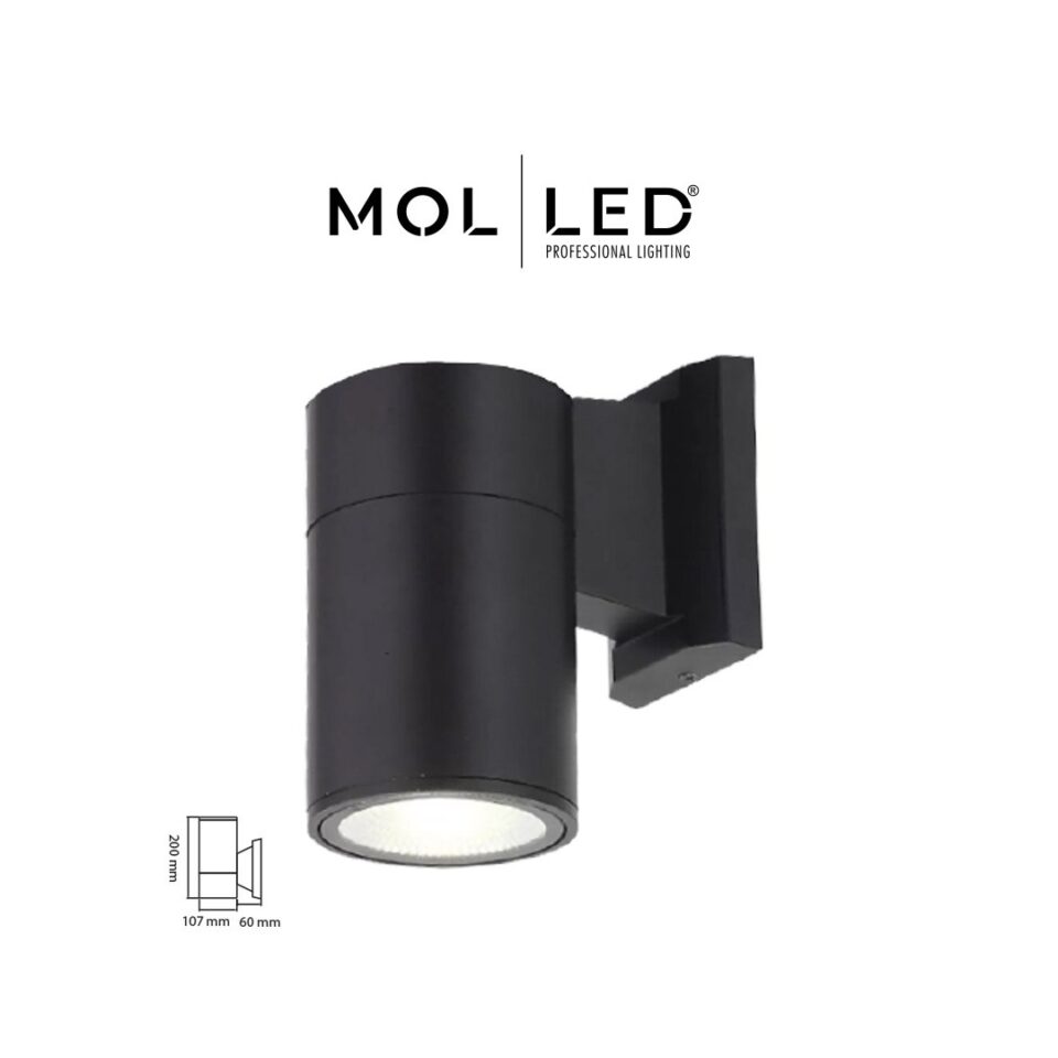 MOLLED Vistalux Serisi Siyah Tek Yönlü E27 Duylu Dekoratif Dış Mekan Aplik - MOL8027 - ürün görseli