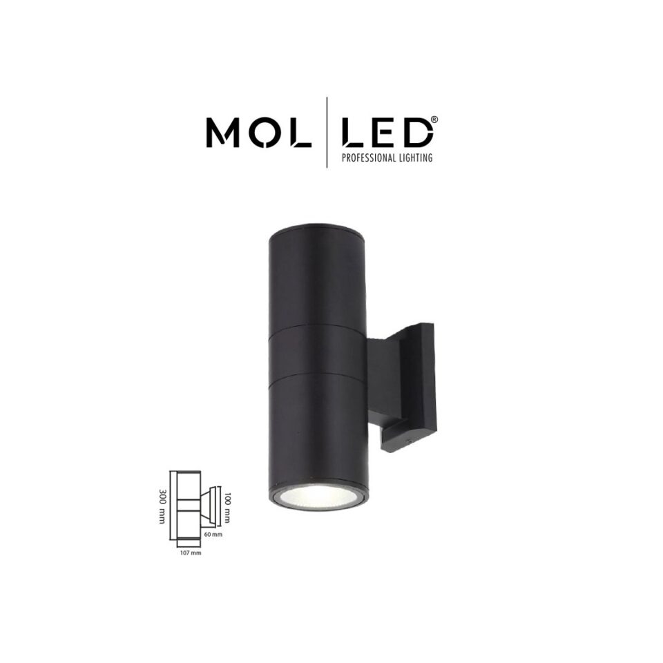 MOLLED Vistalux Serisi Siyah / Beyaz / Antrasit Çift Yönlü GU10 Duylu Dekoratif Aplik - MOL8028 - ürün görseli