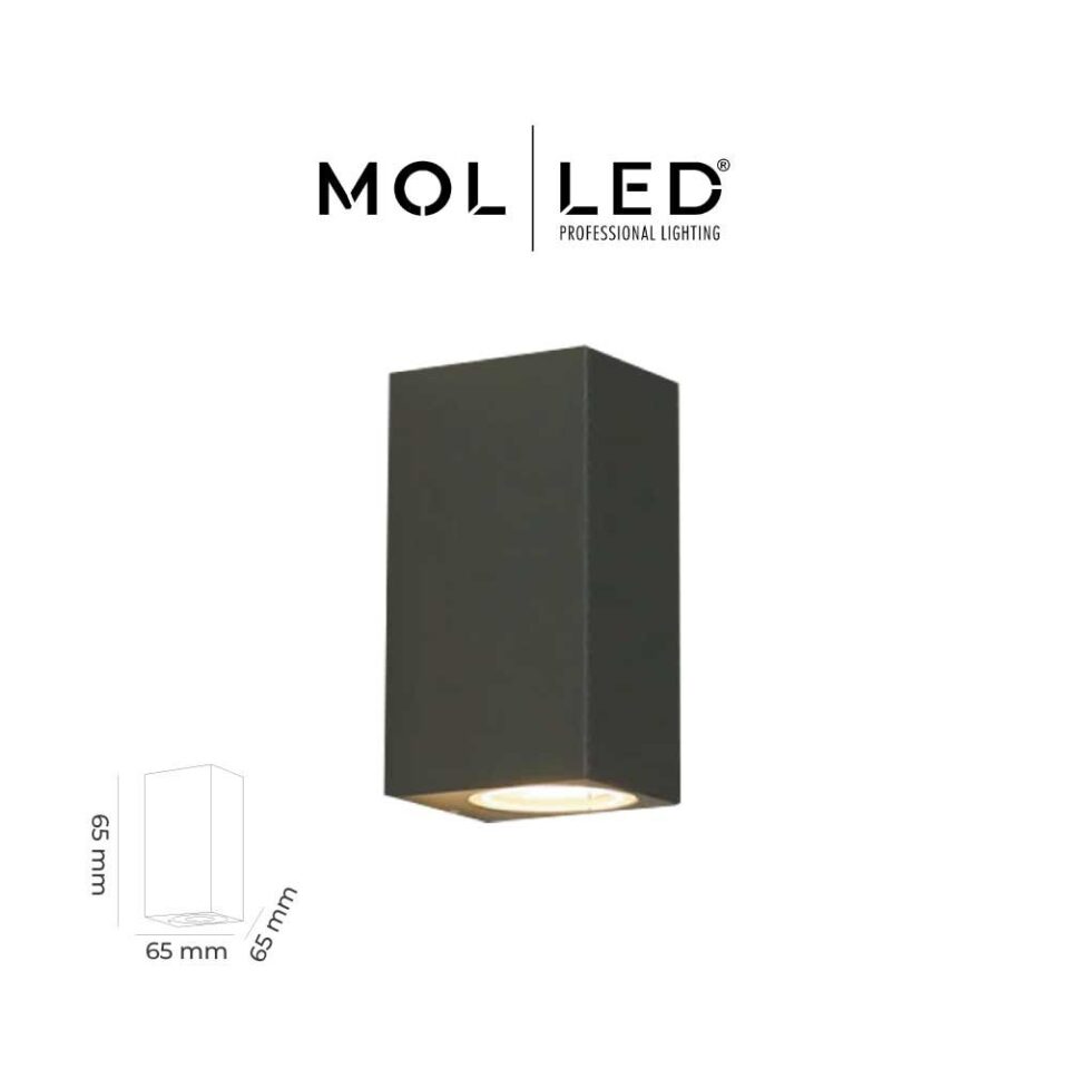 MOLLED Vistalux Serisi Siyah / Beyaz / Antrasit Çift Yönlü GU10 Duylu Dekoratif Aplik - MOL8034 - ürün görseli