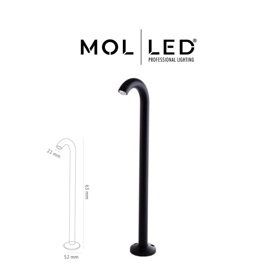 MOLLED Olympos Serisi 60 cm 7W 3000K Antrasit LED Bollard Aydınlatma - MOL8816 - ürün görseli