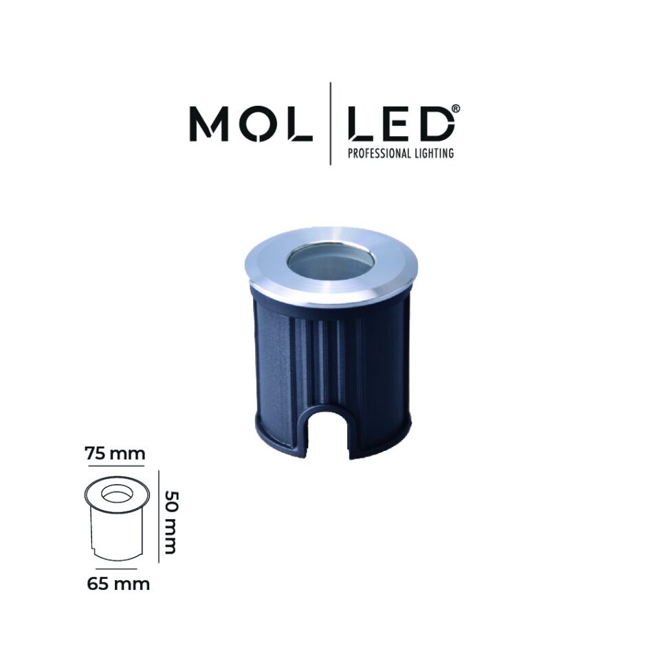 MOLLED 5W Saten Kasa 12 Volt Dış Mekan Zemin LED Aydınlatması 3000K - MOL9030 - ürün görseli