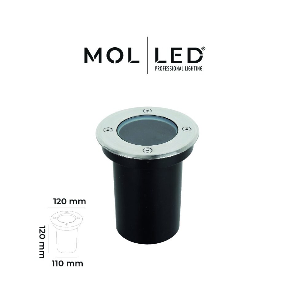 MOLLED Saten Yuvarlak GU10 Duylu Dış Mekan Zemin Aydınlatması IP65 - MOL9039 - ürün görseli