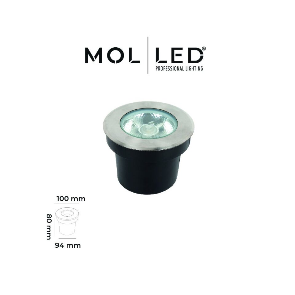 MOLLED 7W Saten Kasa 220 Volt Dış Mekan Zemin LED Aydınlatması 3000K - MOL9046 - ürün görseli