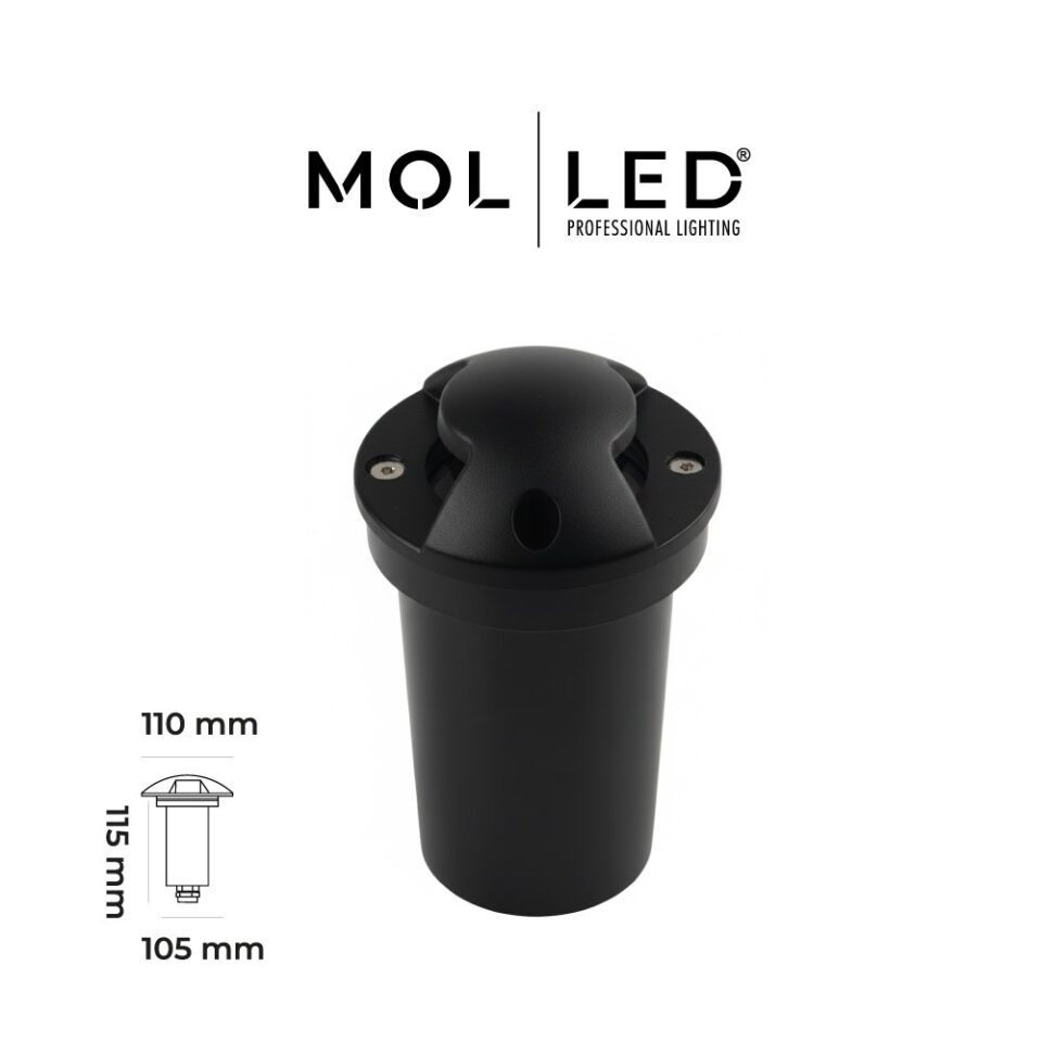 MOLLED Siyah Çok Yönlü GU10 Duylu Dış Mekan Zemin Aydınlatması IP65 - MOL9062 - ürün görseli