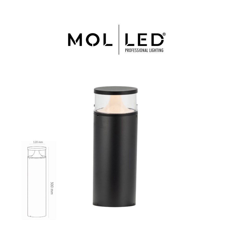 MOLLED Alaçatı Serisi 30 cm 10W 3000K Antrasit LED Direkli Bollard Aydınlatma - MOL9920 - ürün görseli