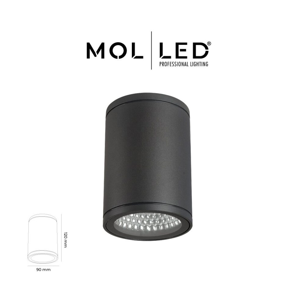 MOLLED Solo Serisi 8W Antrasit Sıva Üstü LED Dış Mekan Aydınlatması 4000K - MOL9927-3 - ürün görseli