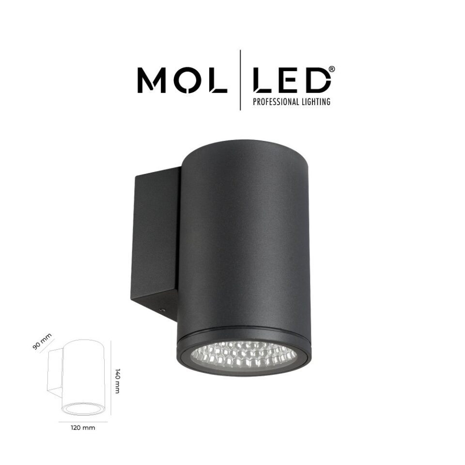MOLLED Solo Serisi 8W Antrasit LED Dış Mekan Aplik 6500K - MOL9928-4 - ürün görseli