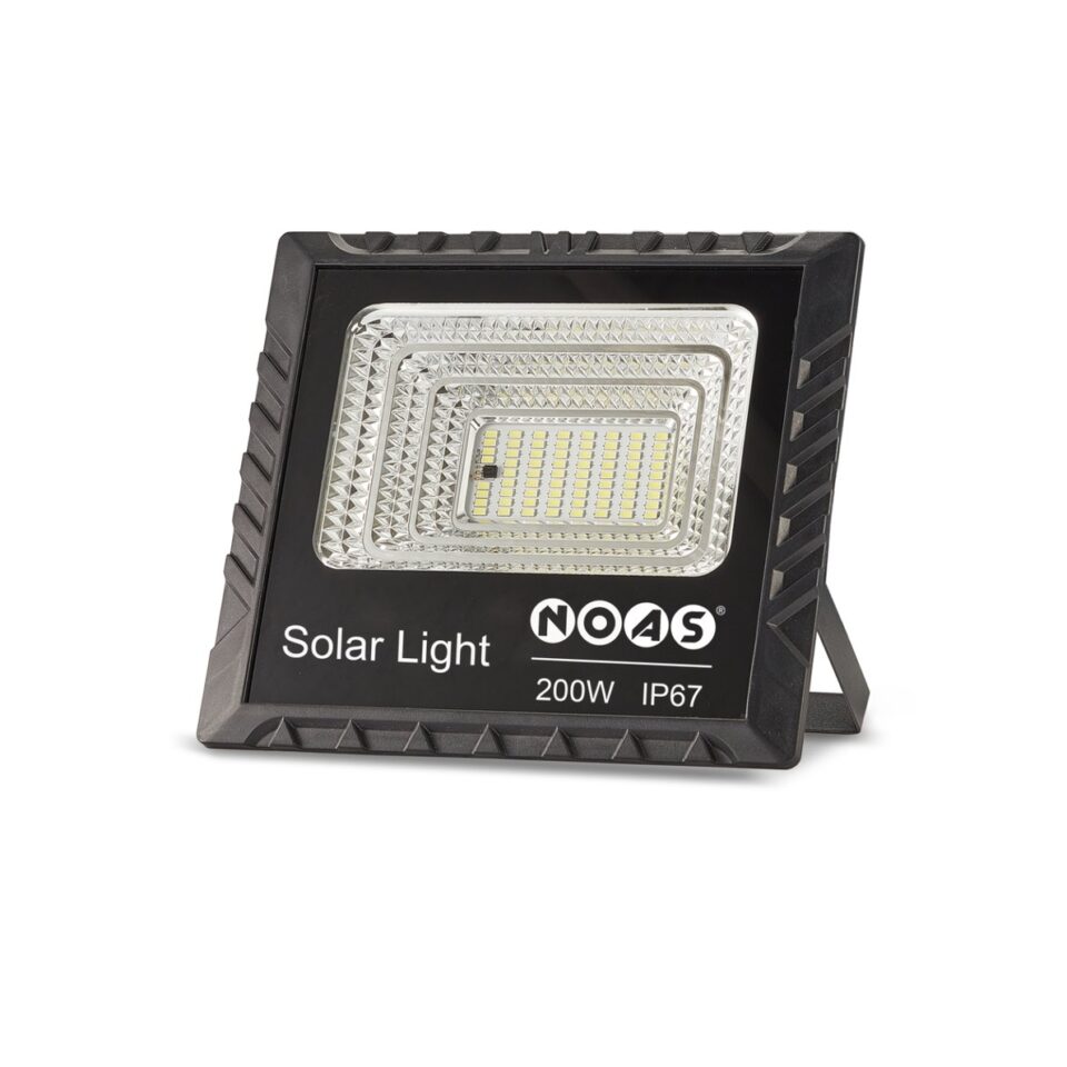 NOAS 200w solar projektör beyaz dış mekan güneş enerjili aydınlatma
